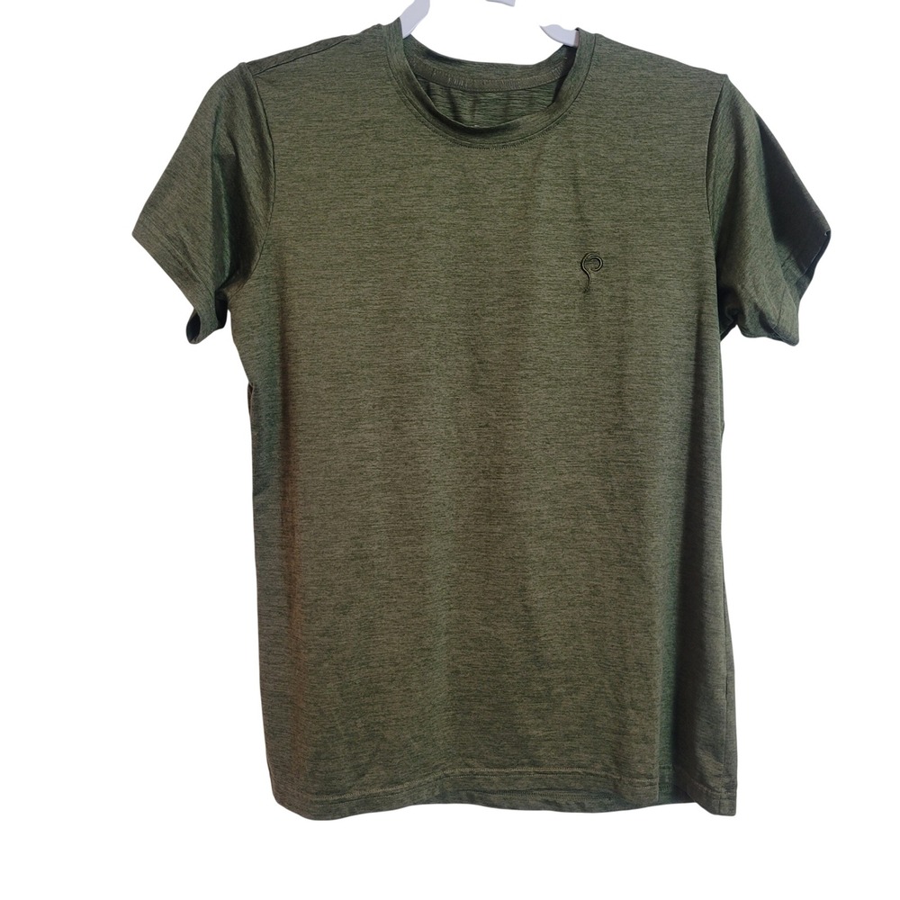 Prois Solas Ultimate SS Tee Olive Green Heathered Performance Hunting Shirt S